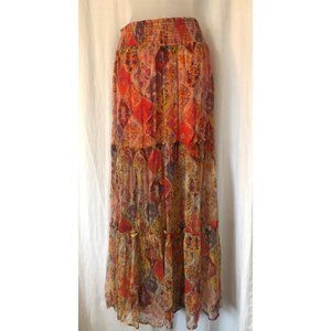 Vibrant, orange FREE PEOPLE skirt!